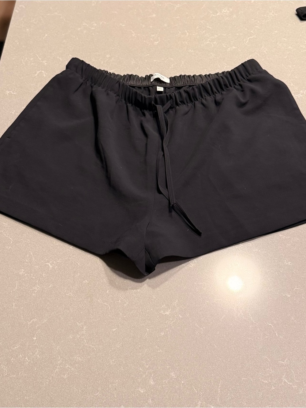 Aritzia Crepette Mini Shorts in Black